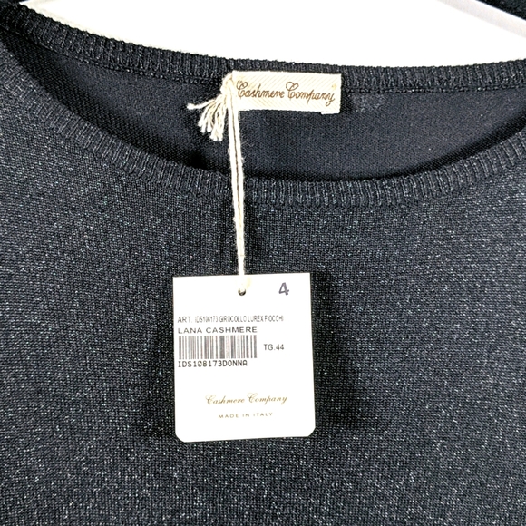 NWT Girocollo Lurex Fiocchi Cashmere Co. Lana top - Picture 6 of 9